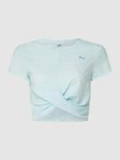 PUMA PERFORMANCE Cropped T-Shirt mit Strukturmuster in Mint, Größe L