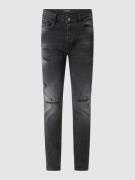 ELIAS RUMELIS Tapered Fit Jeans im Used-Look in Anthrazit, Größe 31