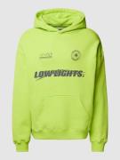 Low Lights Studios Hoodie mit Label-Print Modell 'Racer' in Hellgruen,...