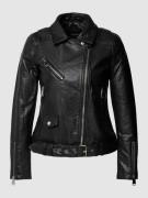 WITHBLACK Jacke in Leder-Optik in Black, Größe XS