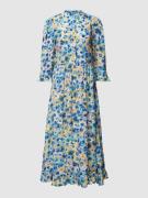Rich & Royal Midikleid mit floralem Muster in Blau, Größe 36