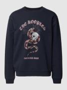 THE KOOPLES Sweatshirt mit Label-Motiv-Print in Marine, Größe M