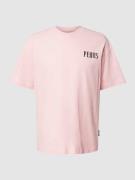 PEQUS T-Shirt mit Logo-Print in Rosa, Größe S
