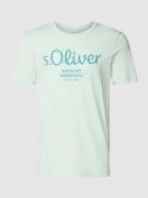 s.Oliver RED LABEL T-Shirt mit Label-Print in Mint, Größe S