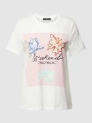 Weekend Max Mara T-Shirt mit Label-Motiv-Print Modell 'YEN' in Rosa, G...