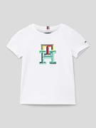 Tommy Hilfiger Kids T-Shirt mit Label-Stitching in Weiss, Größe 92