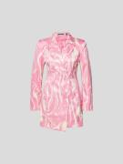 ROTATE Blazerkleid mit Allover-Muster in Pink, Größe 40