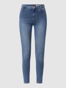 Review Skinny Fit Jeans mit Destroyed-Effekten in Blau, Größe 25S