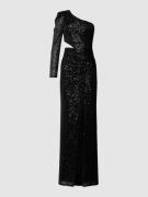 TROYDEN COLLECTION Abendkleid mit Paillettenbesatz in Black, Größe 38