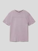 s.Oliver RED LABEL T-Shirt in Denim-Optik in Purple, Größe 152