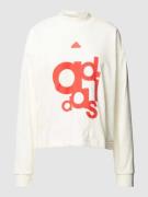 ADIDAS SPORTSWEAR Sweatshirt mit Label-Print in Offwhite, Größe XS
