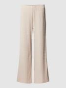 Christian Berg Woman Flared Fit Stoffhose mit Strukturmuster in Sand, ...
