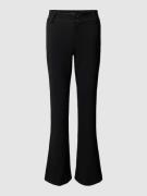 Gina Tricot Flared Cut Hose in unifarbenem Design in Black, Größe XS