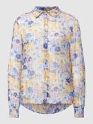 Liu Jo White Bluse mit floralem Allover-Print in Blau, Größe 36