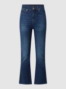 7 For All Mankind Cropped Bootcut Jeans mit Stretch-Anteil in Dunkelbl...