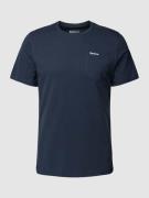 Barbour T-Shirt mit Brusttasche Modell 'Langdon' in Bleu, Größe S