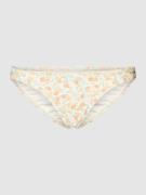 Billabong Bikini-Slip mit floralem Allover-Muster in Offwhite, Größe M