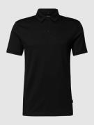 BOSS Poloshirt mit Brand-Schriftzug in Black, Größe S