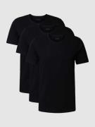 BOSS T-Shirt mit Label-Stitching im 3er-Pack Modell 'Classic' in Black...