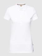 BOSS Poloshirt mit Label-Stitching Modell 'Epola' in Weiss, Größe XS