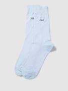 BOSS Socken mit Label-Print im 2er-Pack in Bleu, Größe 39/42