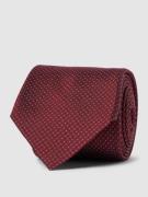 BOSS Krawatte aus Seide mit Allover-Muster in Bordeaux, Größe One Size