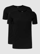 BOSS T-Shirt mit Label-Detail im 2er-Pack in Black, Größe L