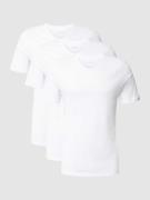 BOSS T-Shirt mit V-Ausschnitt im 3er-Pack Modell 'Classic' in Weiss, G...