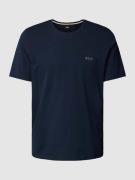 BOSS T-Shirt mit Label-Stitching in Dunkelblau, Größe S