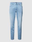 BOSS Regular Fit Jeans mit Eingrifftaschen in Hellblau, Größe 32/32