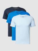 BOSS T-Shirt mit Logo-Stitching im 3er-Pack in Blau, Größe S