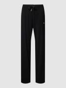BOSS Regular Fit Pyjama-Hose mit Label-Print in Black, Größe XS
