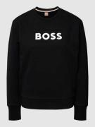 BOSS Orange Sweatshirt mit Label-Print Modell 'ELABOSS' in Black, Größ...