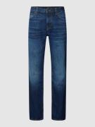BOSS Orange Slim Fit Jeans mit Kontrastnähten Modell 'Re.Maine' in Dun...