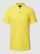 BOSS Orange Poloshirt mit Logo-Stitching Modell 'PRIME' in Gelb, Größe...