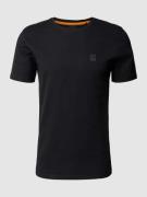 BOSS Orange T-Shirt mit Label-Print Modell 'Tales' in Black, Größe S