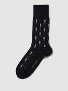 Burlington Socken mit Allover-Muster in Black, Größe 40/46