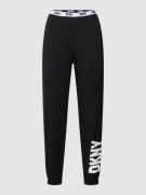 DKNY Pyjama-Hose mit Logo-Bund Modell 'Sleep Jogger' in Black, Größe X...