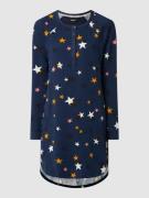 DKNY Nachthemd mit Sternenmuster in Dunkelblau, Größe XS