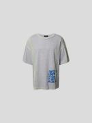 Dsquared2 T-Shirt mit Label-Print in Hellgrau Melange, Größe S