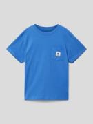Element T-Shirt mit Brusttasche Modell 'BASIC' in Blau, Größe 152