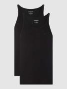 Emporio Armani Tanktop aus Baumwolle im 2er-Pack in Black, Größe S
