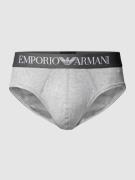 Emporio Armani Slip mit Stretch-Anteil in Anthrazit Melange, Größe S