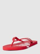 Emporio Armani Zehentrenner mit Label-Details Modell 'Basic' in Rot, G...