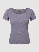 Emporio Armani T-Shirt mit Allover-Muster in Hellblau, Größe XS