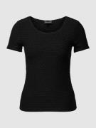 Emporio Armani T-Shirt mit Strukturmuster in Black, Größe XS