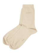 Esprit Socken mit Stretch-Anteil im 2er-Pack in Beige, Größe 35/38