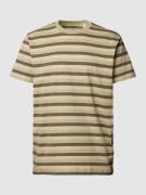 Esprit T-Shirt aus Viskose mit Streifenmuster in Hellgruen, Größe S