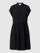Esprit Kleid aus Krepp in Black, Größe 36