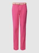 Esprit Regular Fit Hose mit Gürtel in Pink, Größe 38/32
